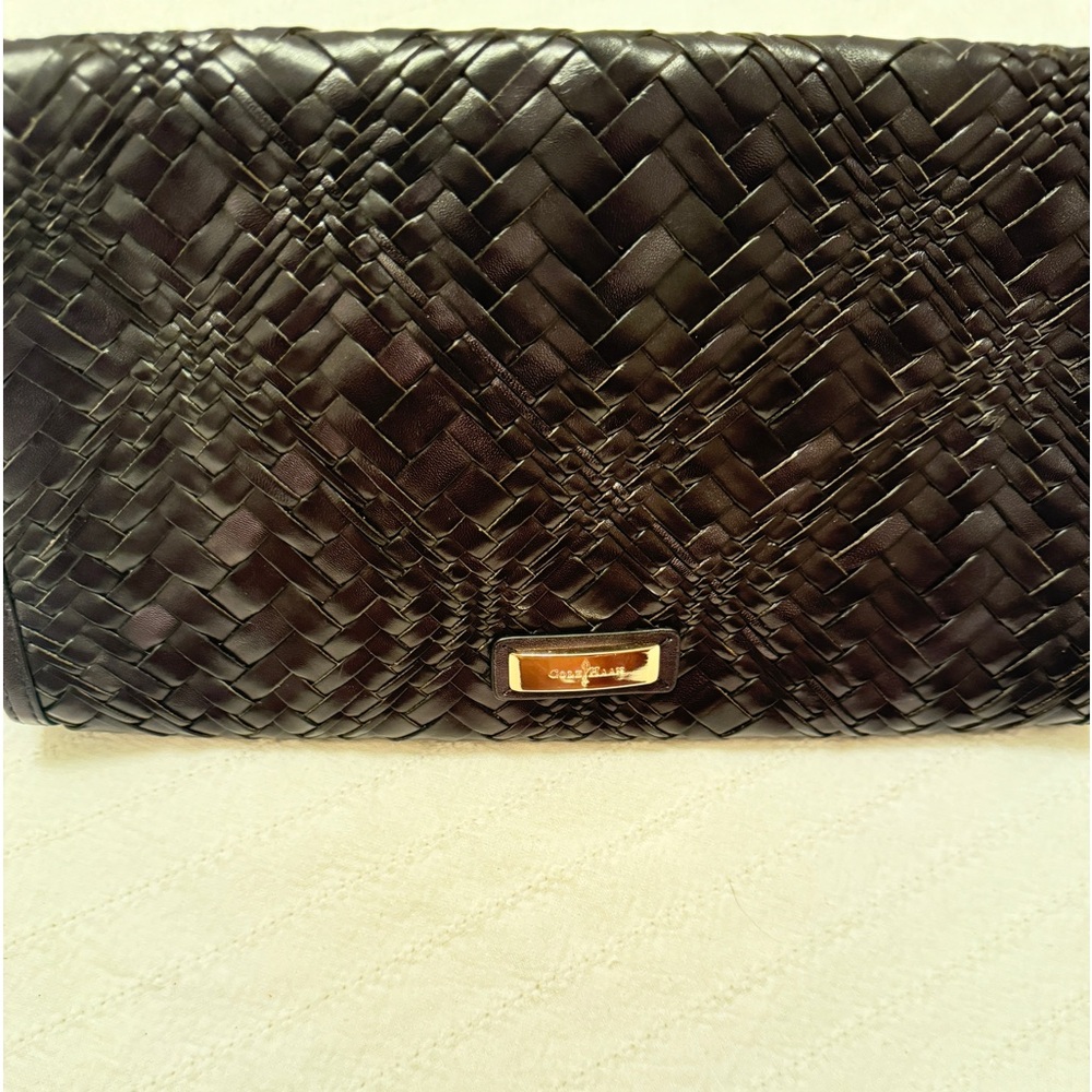 Cole Haan Woven leather black Clutch